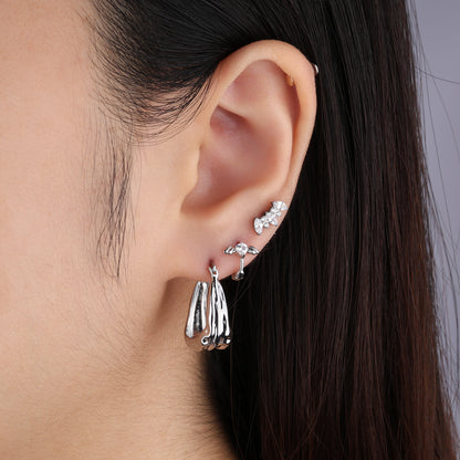 Lava Hoop Earrings