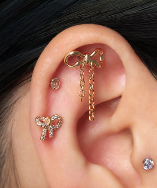Playful Bow Stud - OumoJewelry