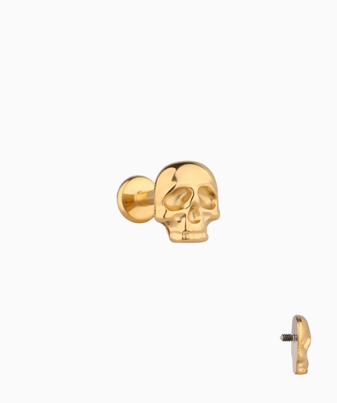 💀Titanium Cool Skull Stud