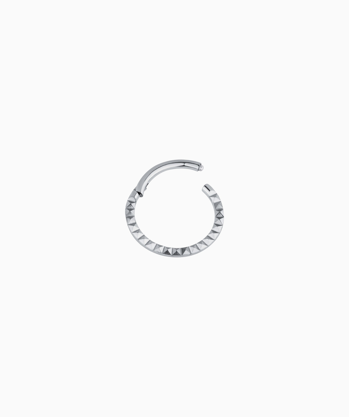 Cool Clicker Hoop - Stainless Steel - Daith, Septum - Oumo Jewelry