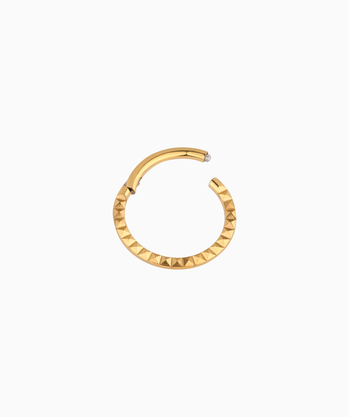 Cool Clicker Hoop - Stainless Steel - Daith, Septum - Oumo Jewelry