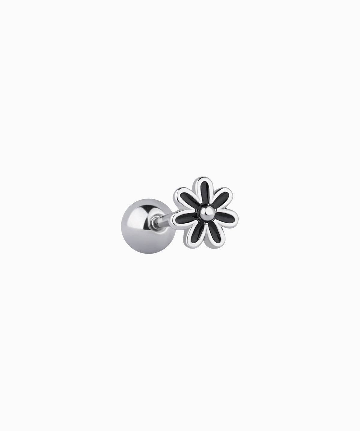 Cute Daisy Stud - Stainless Steel - Upper Lobe, Helix, Flat - Oumo Jewelry