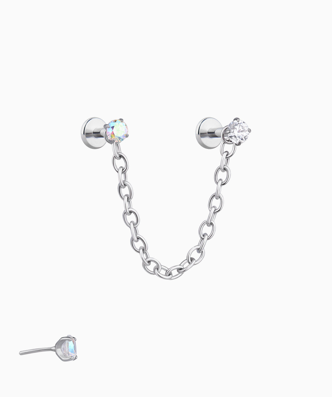 Titanium Charm Gem Chain