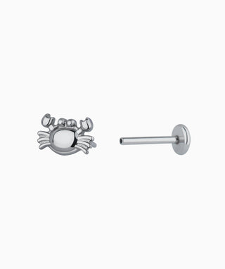 🦀Titanium Crab Flatback Stud - OumoJewelry