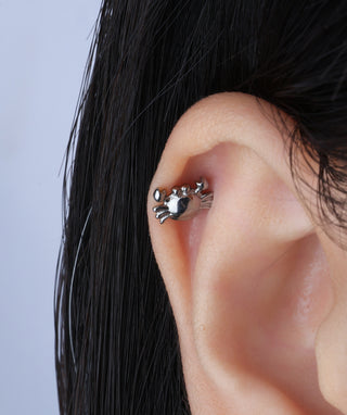 🦀Titanium Crab Flatback Stud - OumoJewelry