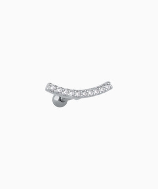 Sparkly Curved Stud - OumoJewelry