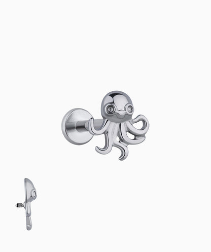 Titanium Octopus Stud