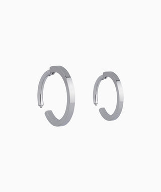 Titanium Simple Clicker Hoop - OumoJewelry
