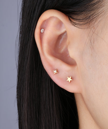 Star Reversible Flatback Stud