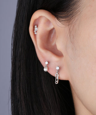 Gemstone Pearl Flatback Drop - OumoJewelry