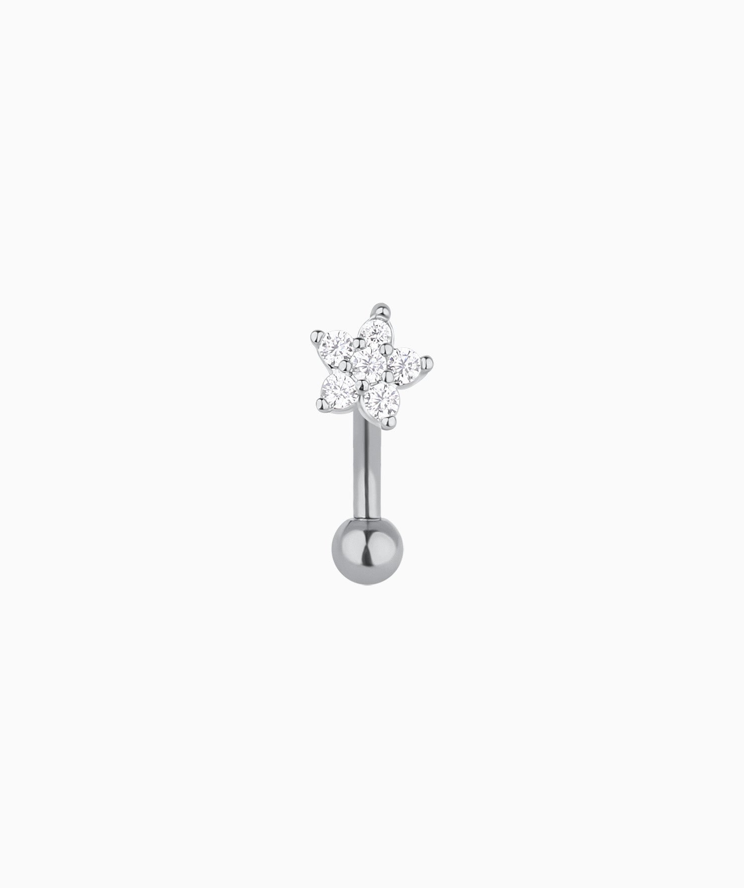 Sparkle Flower Curved Barbell