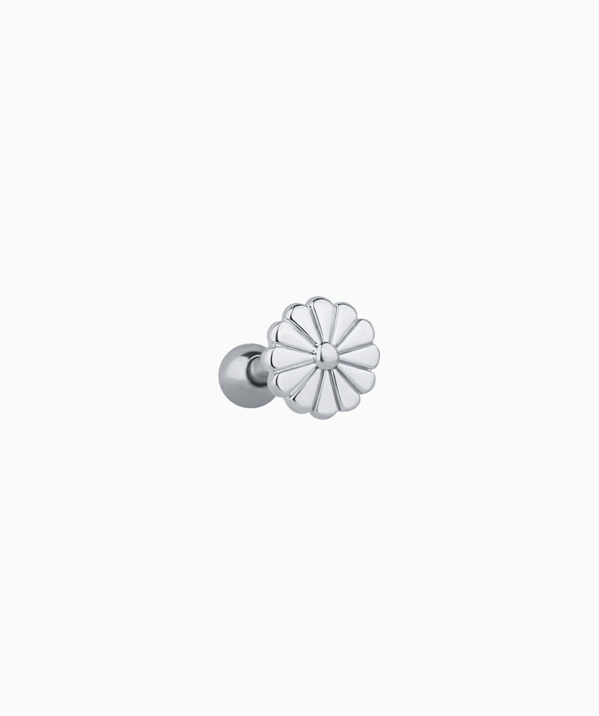 Simple Daisy Stud - Stainless Steel - Upper Lobe, Helix - Oumo Jewelry