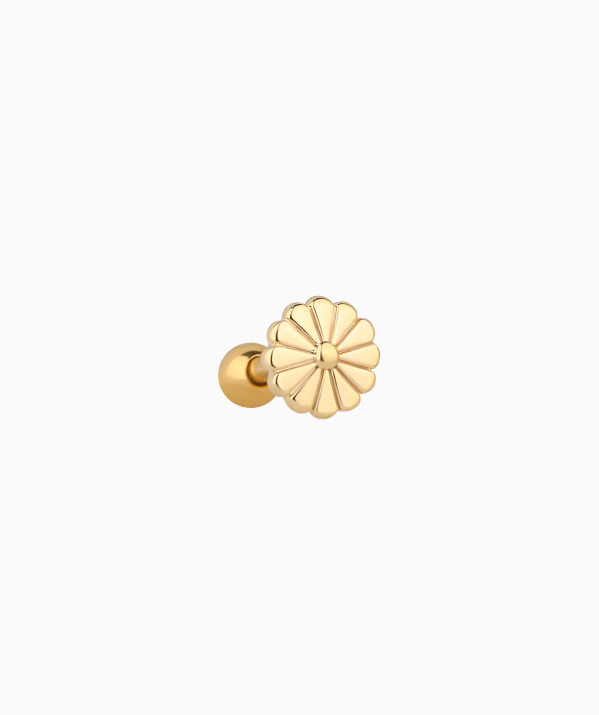Simple Daisy Stud - Stainless Steel - Upper Lobe, Helix - Oumo Jewelry