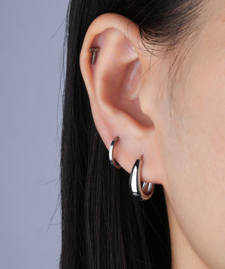 Titanium Hammer Flatback Stud - OumoJewelry