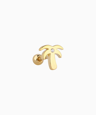 🌴 Coconut Tree Stud - OumoJewelry