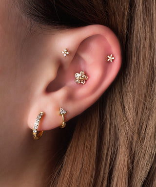 Petite Gems Helix Hoop - OumoJewelry