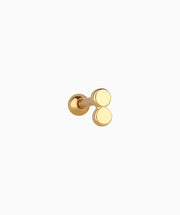Simple Stud - Stainless Steel - Upper Lobe, Helix, Flat - Oumo Jewelry
