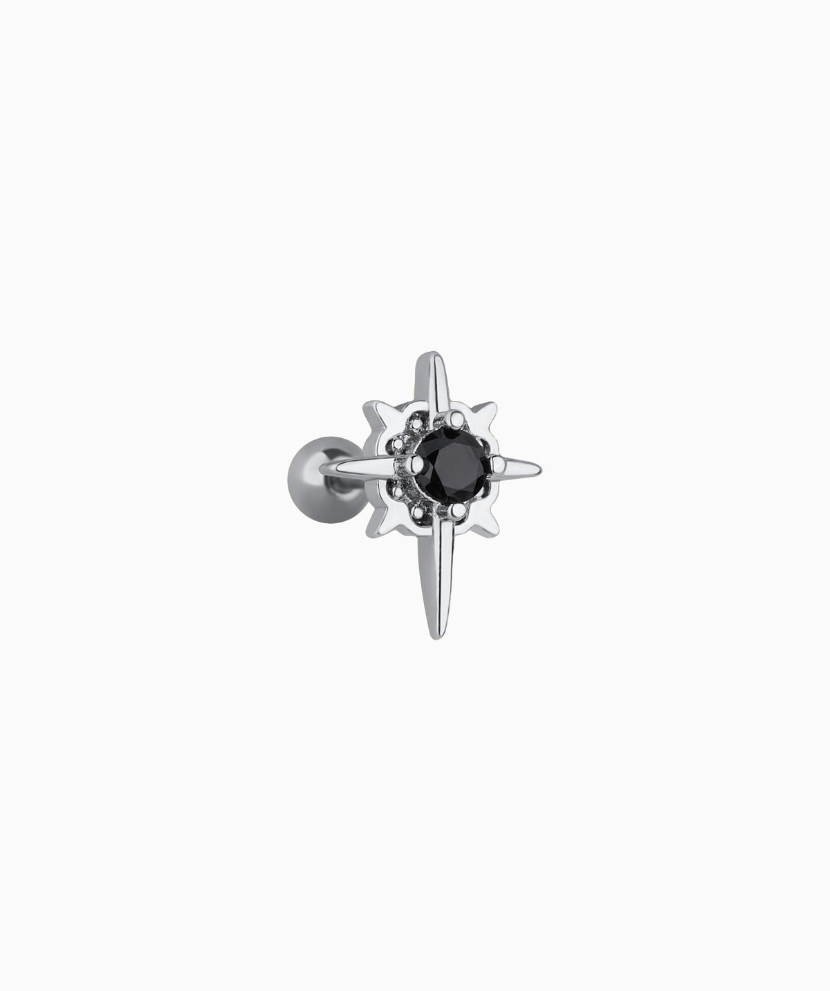 Vintage Star Stud - Stainless Steel - Upper Lobe, Helix, Flat - Oumo Jewelry