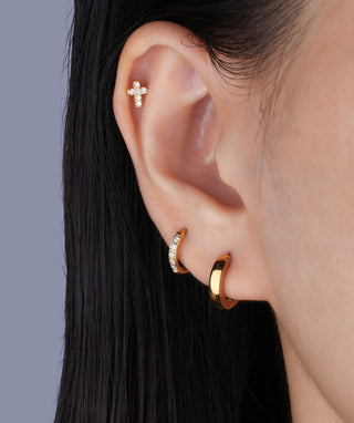 Petite Cross Stud - OumoJewelry