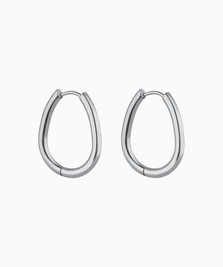 Simple Oval Hoops - OumoJewelry