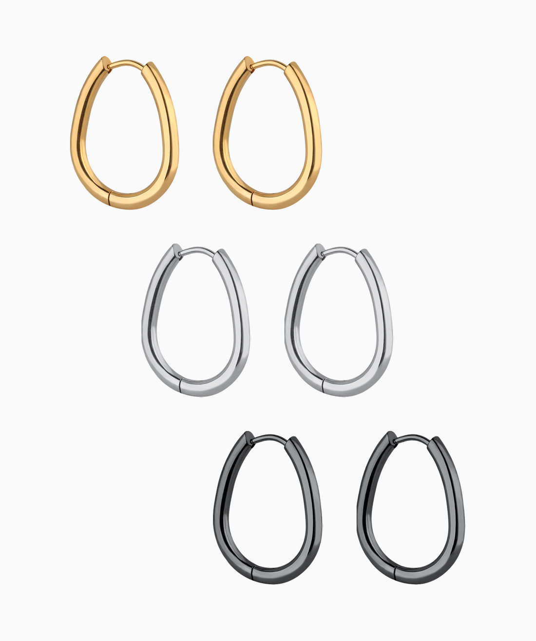 Simple Oval Hoops