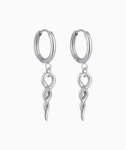 Rattan Thorn Drop Earrings - Stainless Steel - Oumo Jewelry
