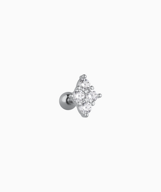 Gemstone Rhombus Stud - OumoJewelry
