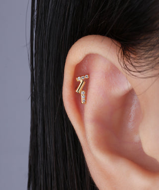 Asymmetric Rectangular Stud - OumoJewelry