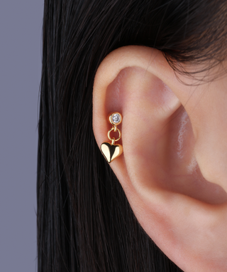 Playful Heart Drop - OumoJewelry