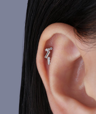 Asymmetric Rectangular Stud - OumoJewelry