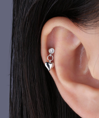 Playful Heart Drop - OumoJewelry