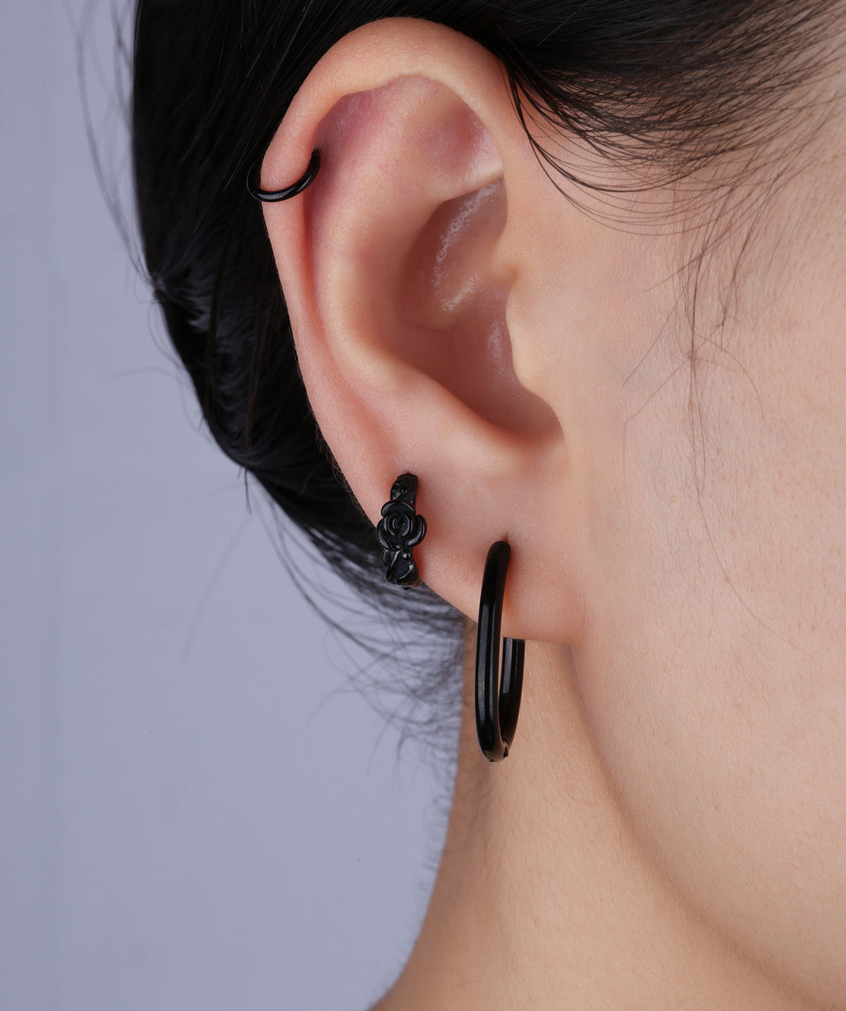 Simple Oval Hoops - Stainless Steel - Oumo Jewelry