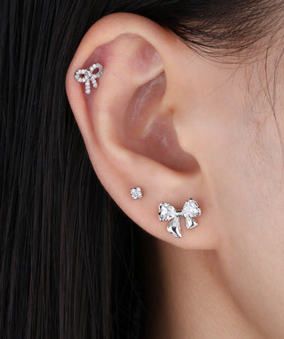 Bow Love Stud - OumoJewelry