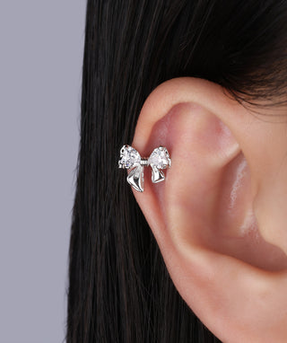 Bow Love Stud - OumoJewelry