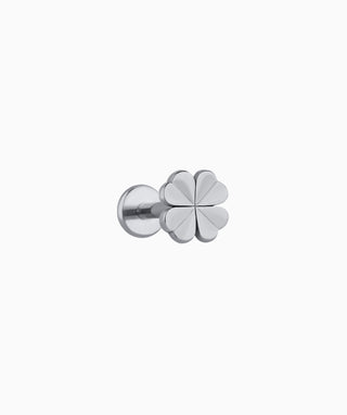 Lucky Clover Flatback Stud - OumoJewelry