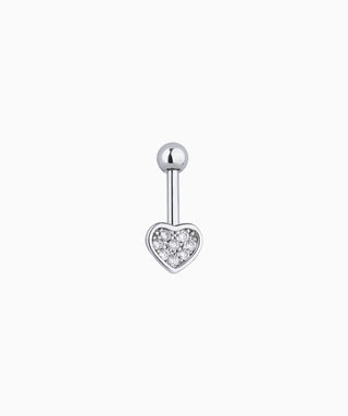 Heart Vertical Helix Stud - OumoJewelry