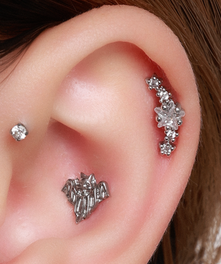 👻 Titanium Cute Ghost Flatback Stud - OumoJewelry