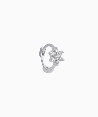 Beautiful Flower Helix Hoop - OumoJewelry