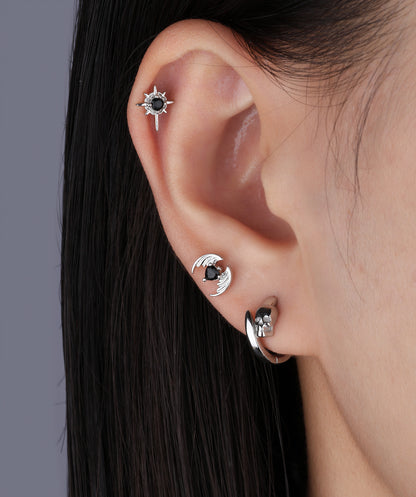 Devil Heart Stud