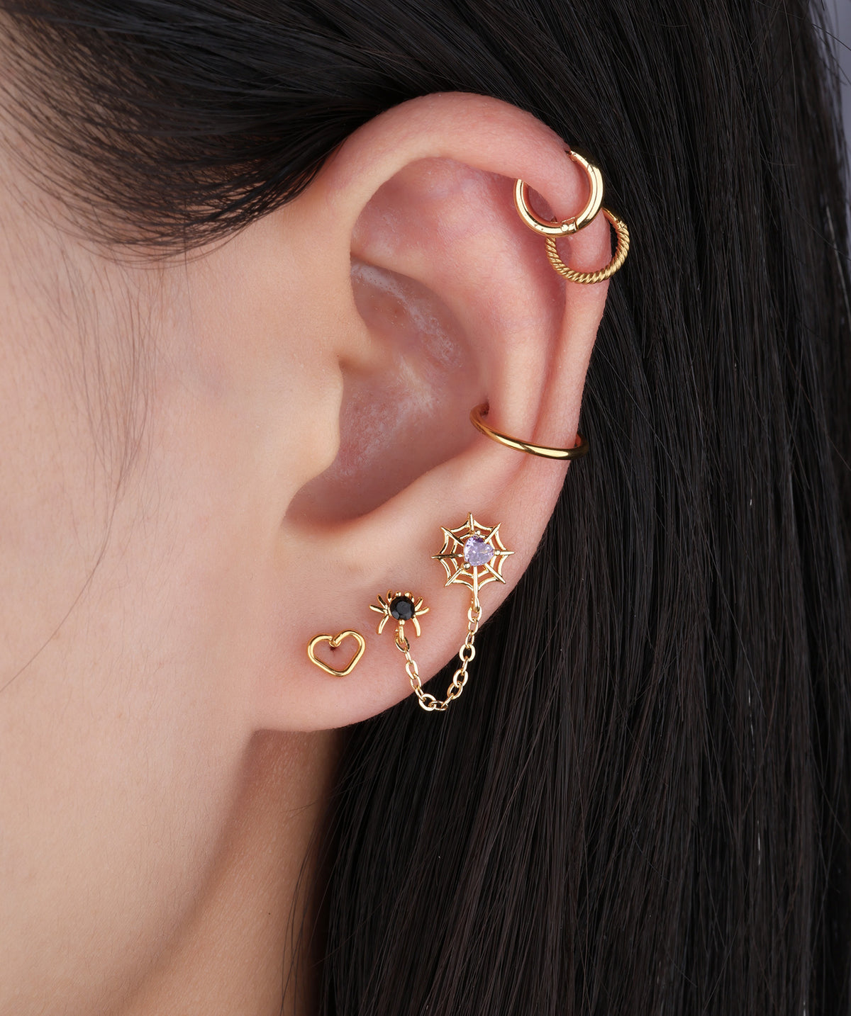 Spider & Cobweb Chain - Stainless Steel - Lobe, Upper Lobe - Oumo Jewelry