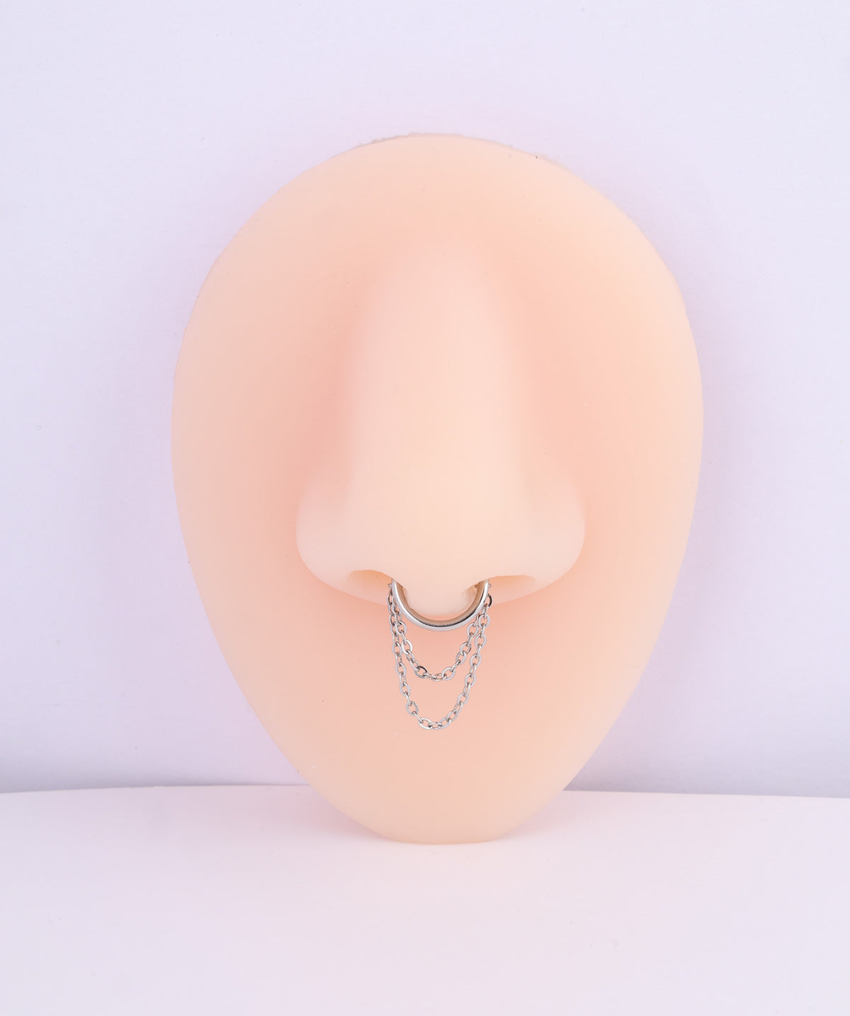 Chain Clicker Hoop - Stainless Steel - Helix, Conch - Oumo Jewelry