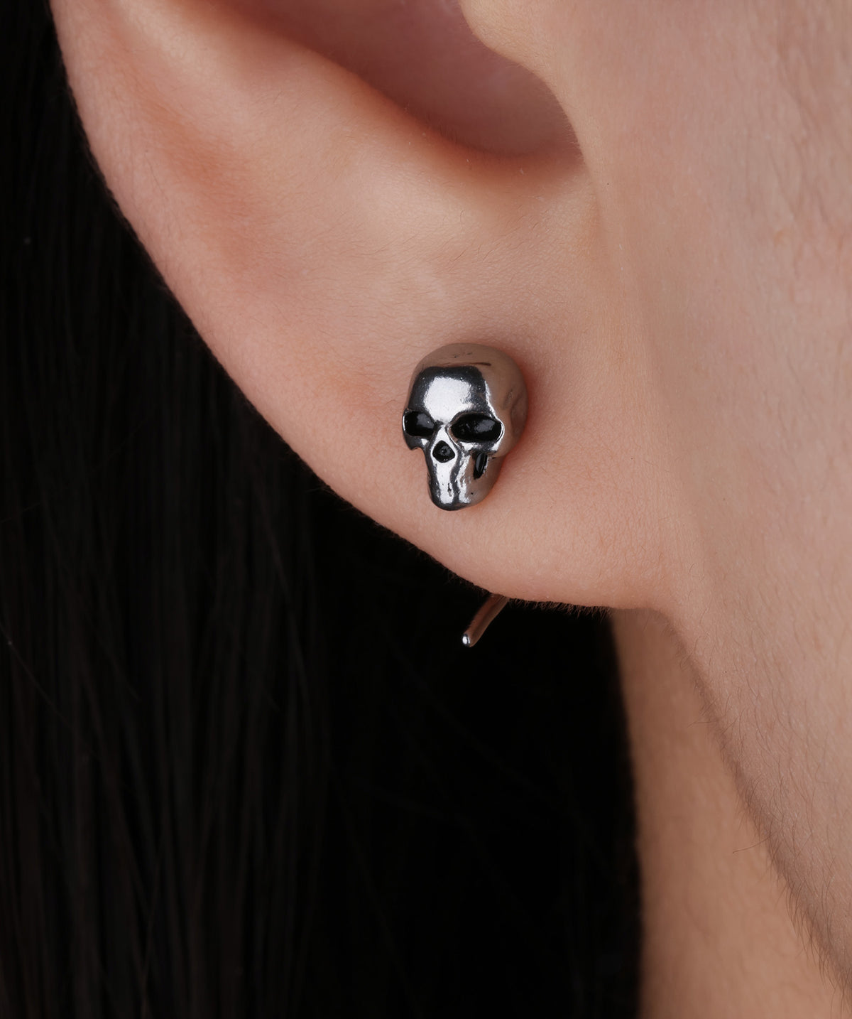 Skull Earring - Stainless Steel - Oumo Jewelry