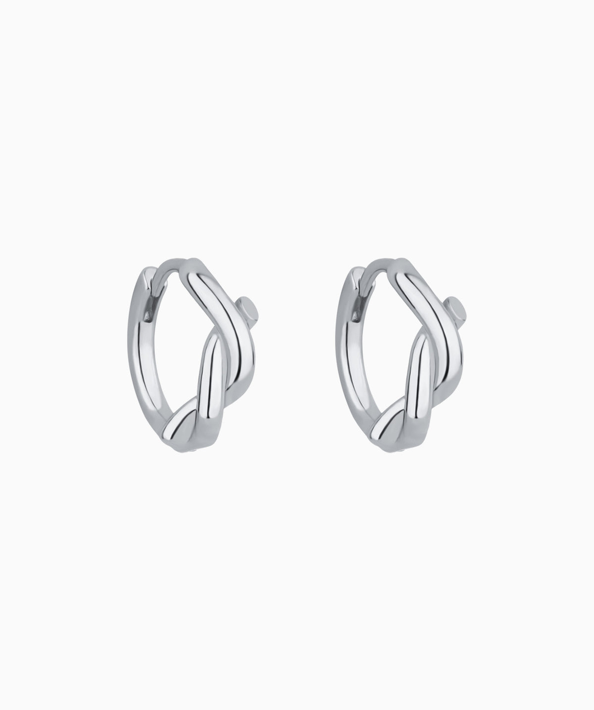 Knot Hoops - Brass - Oumo Jewelry