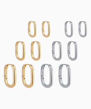 Basic U-Shaped Hoops - OumoJewelry