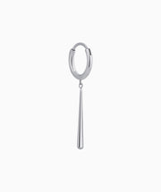 Titanium Waterdrop Hoop - Titanium - Lobe, Upper Lobe - Oumo Jewelry