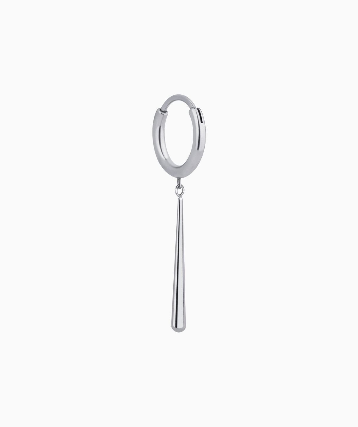 Titanium Waterdrop Hoop - Titanium - Lobe, Upper Lobe - Oumo Jewelry