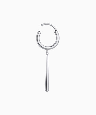Titanium Waterdrop Hoop - OumoJewelry