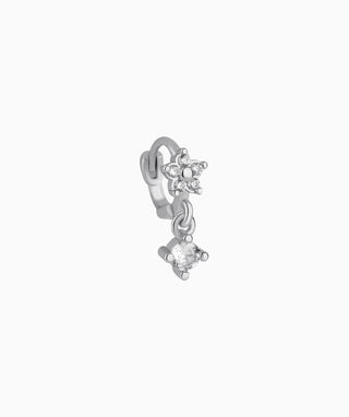 Petite Flower Helix Hoop - OumoJewelry