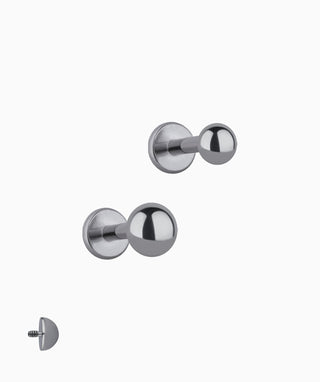 Titanium Simple Flatback Stud - OumoJewelry