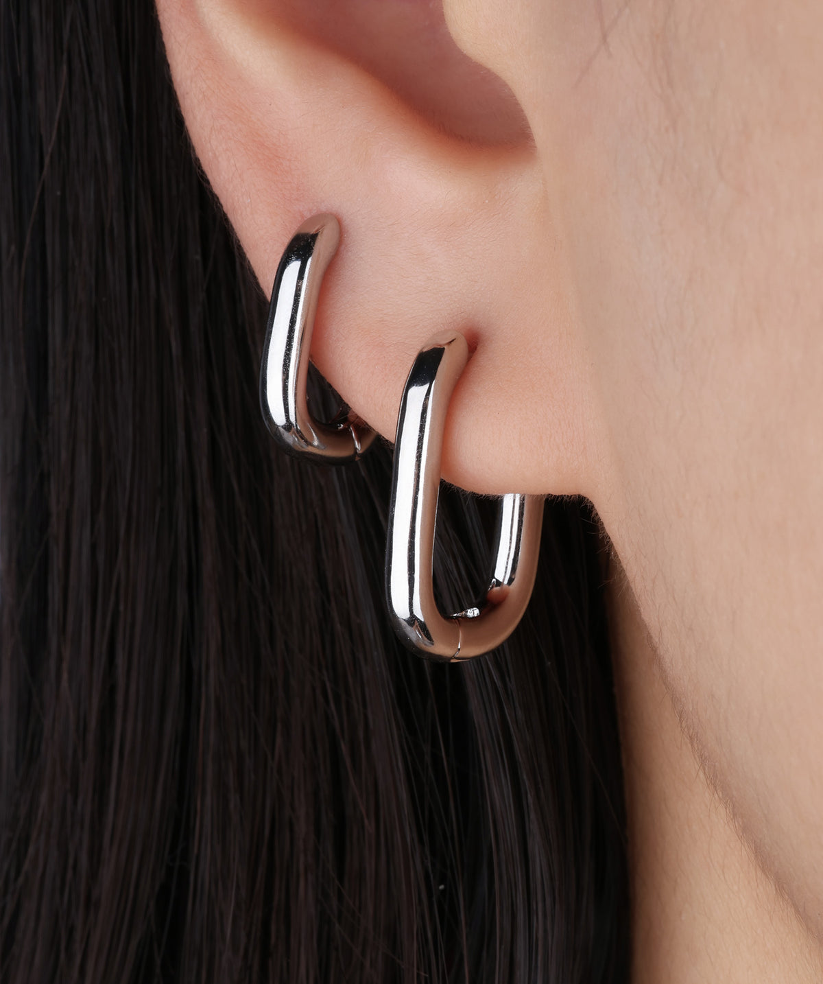 Basic U-Shaped Hoops - Brass - Oumo Jewelry
